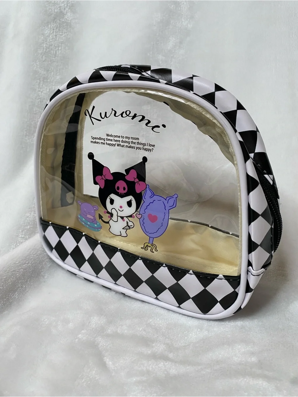 VTG Kuromi Sanrio Makeup/Accessories Small Bag Cuteee Kawaii